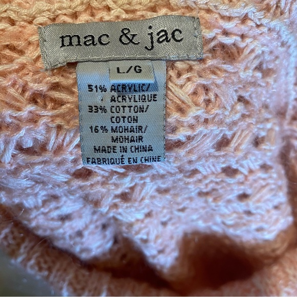 Max & Jac Cowl Neck Pink Peach Knit Warm Sweater. Size Large. - Picture 11 of 14